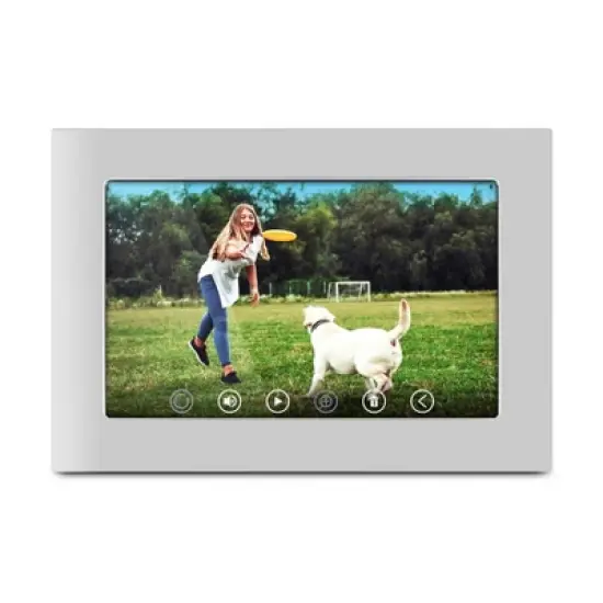Aluratek 10'' Wifi Touchscreen Digital Photo Frame - Silver: 1280x800 Resolution, USB, MicroSD image {5}