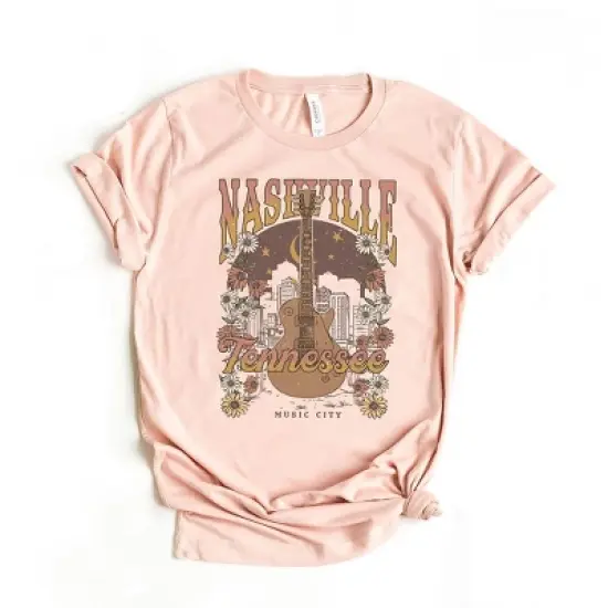 Simply Sage Market Women's Nashville Tennessee Flowers Short Sleeve Graphic Tee image {3}