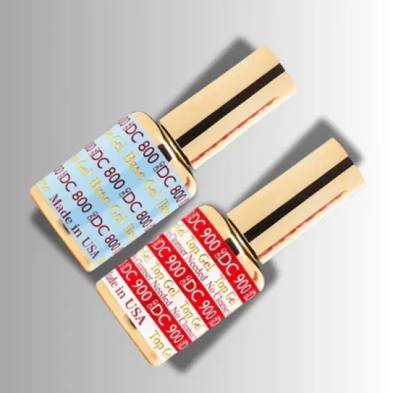 Daisy DND DND 800 Base Gel and 900 Top Gel Polish Set, UV/LED GelBase Polish and No Cleanse Top Coat, Professional Gel Polish Duo - (0.5 Fl Oz Each) image {1}