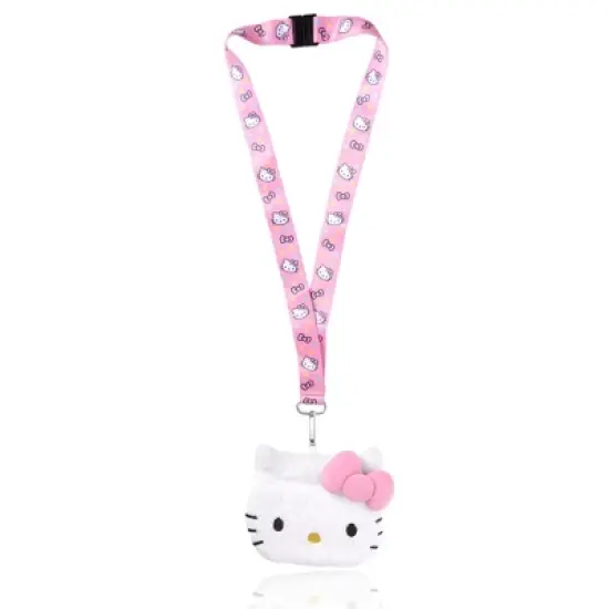 Sanrio Hello Kitty Coin Purse ID Holder Travel Lanyard image {7}