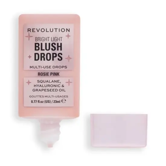 Makeup Revolution Bright Light Blush Drops - 0.77 fl oz - Rosie Pink image {5}