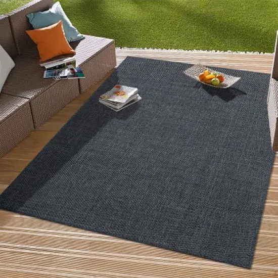 World Rug Gallery Contemporary Flatweave Indoor/Outdoor Area Rug image {7}