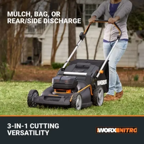 Worx Nitro WG752 40V Power Share PRO 21" Cordless Push Lawn Mower image {5}
