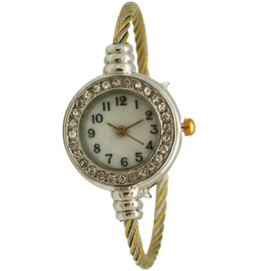 OLIVIA PRATT PETITE TWISTED STRAPS ONE-SIZE BANGLE WATCH image {6}