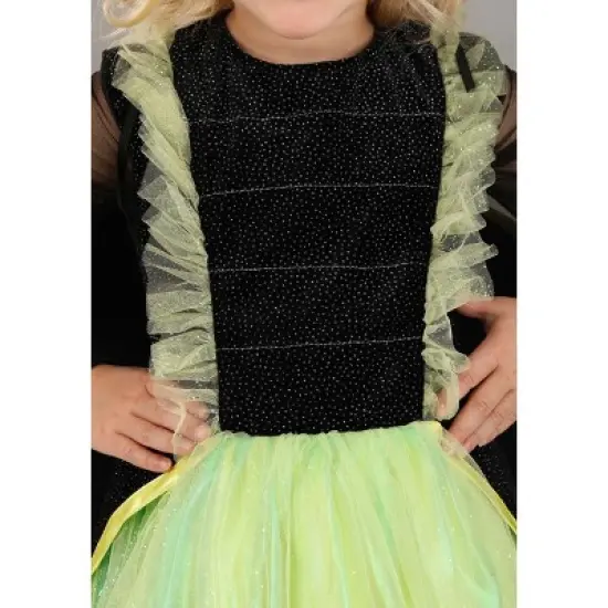HalloweenCostumes.com Toddler Firefly Halloween Costume | Girl's Bug Costume with Glitter Wings & Antennae image {6}