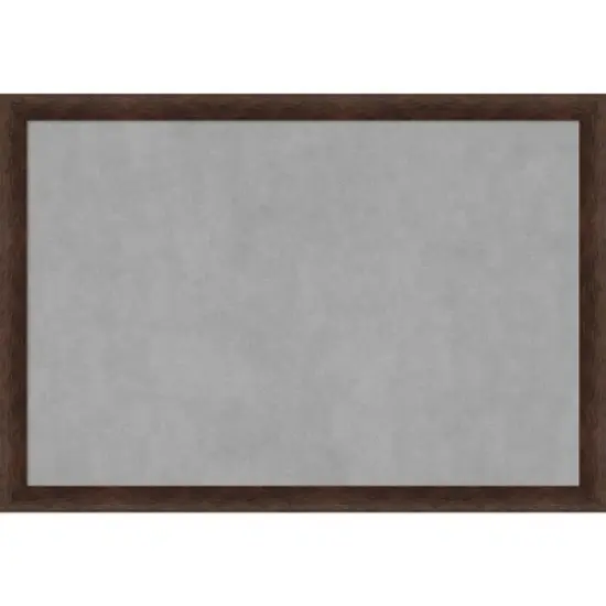 39"x27" Narrow Framed Magnetic Board Warm Walnut - Amanti Art: Metal Wall Mount, Office Decor, No Choking Hazard image {10}