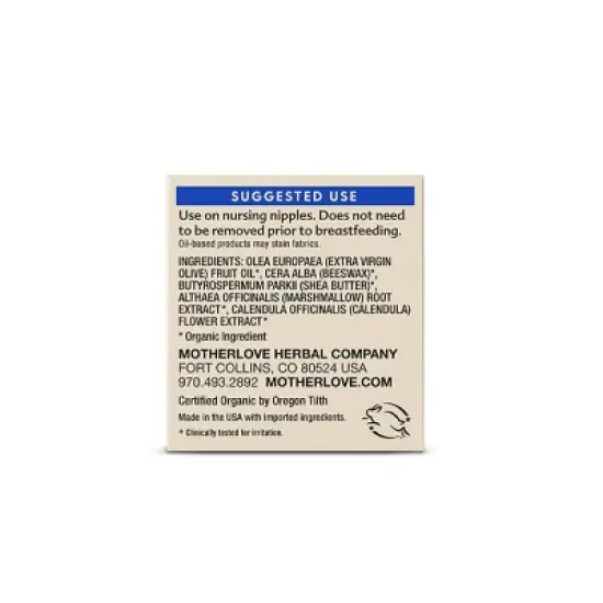 Motherlove Organic Nipple Cream - 1oz image {4}