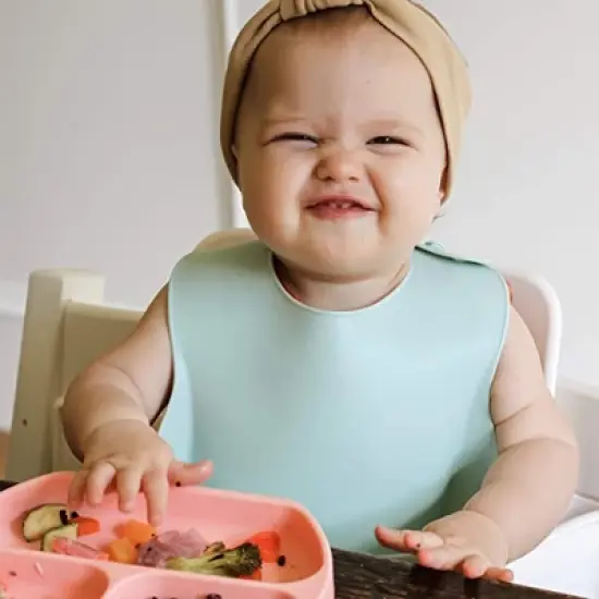 Simka Rose Silicone Baby Bibs image {4}