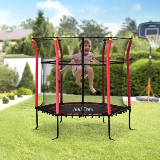 Jump Into Fun Recreational Trampoline for Kids With Security Fence  Entrance Mesh Door Makes It Easy To Enter And Exit For Indoors And Outdoors Use image {3}
