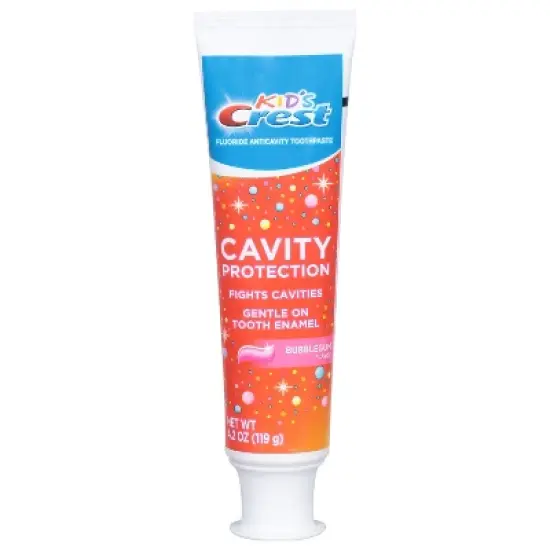 Kid's Crest Cavity Protection Bubblegum Flavor Toothpaste 4.2 oz image {3}
