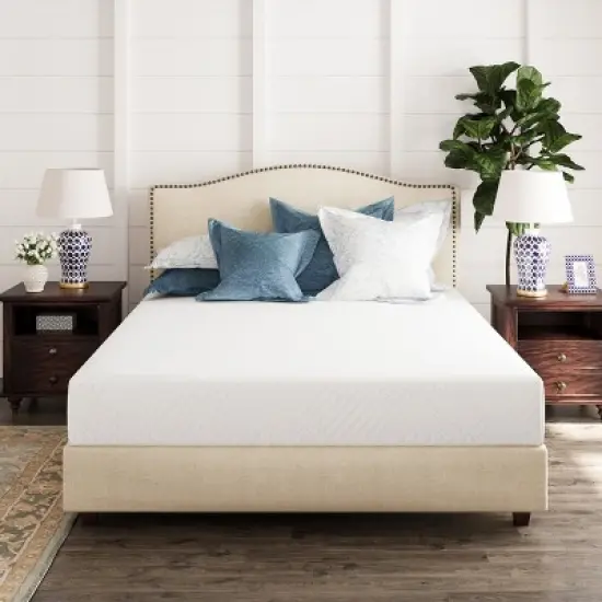 Ego White 12" Medium Gel Green Tea AeroFusion Memory Foam Mattress image {8}