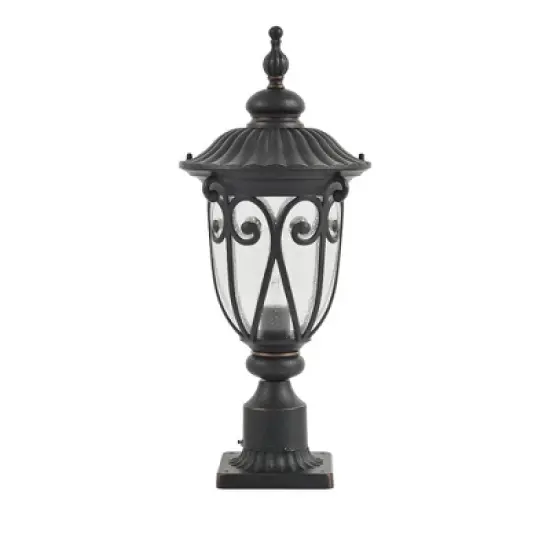 Gulches 12-94.5" Solar Lantern Post, Adjustable Height, Weatherproof, Vintage/Contemporary Design for Yard & Driveway image {10}