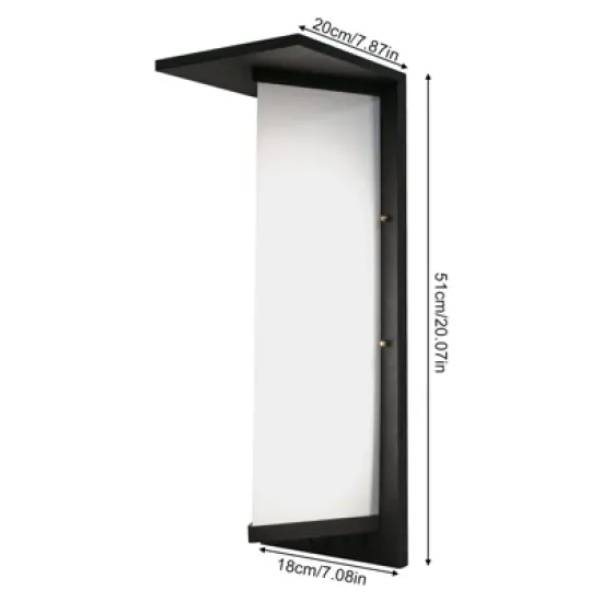 YIYIBYUS Exterior Wall Light Fixture, Waterproof Aluminium Outdoor Lanterns for Front Porch Patio image {4}