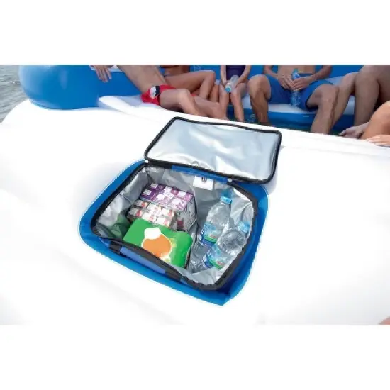 Bestway CoolerZ Tropical Breeze 6 Person Floating Raft & Electric Air Pump image {4}