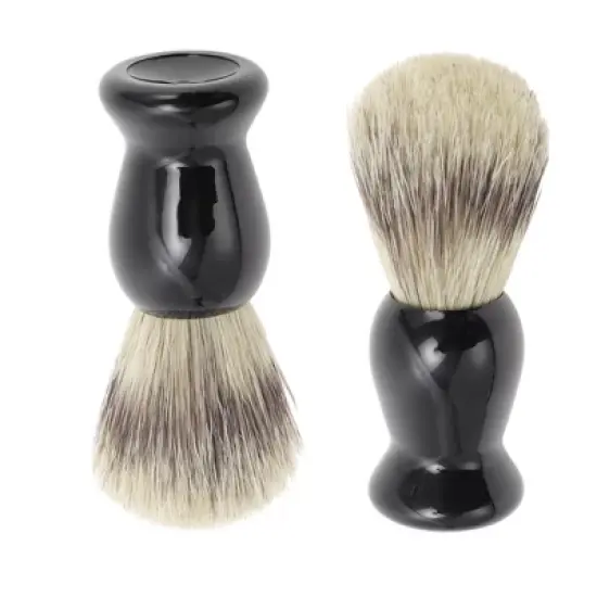 Unique Bargains Durable Shaving Brush 4.02"x1.38" Black 1 Pc image {3}