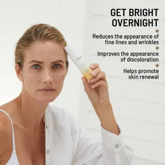 Dr. Brandt Bright This Way Triple Active Retinol - Gentle Overnight Renewal Cream - Reduces Wrinkles & Discoloration, Illuminates & Hydrates image {4}
