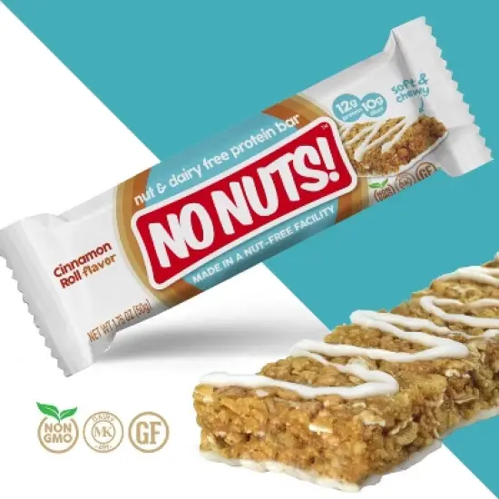 No Nuts! Cinnamon Roll Flavor Snack Bars - 12 Bar Pack image {6}