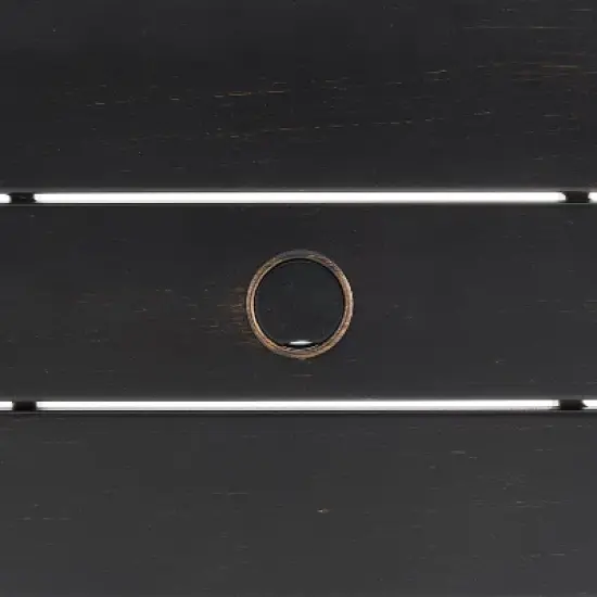 5pc Kaplan Outdoor Steel Round Dining Set with Swivel Chairs Mist/Bronze - Crosley image {8}