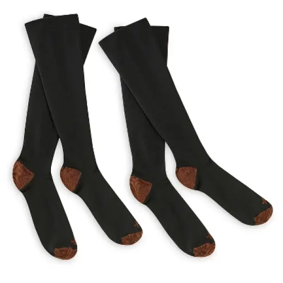 Tommie Copper Compression Knee Support High Sock 2pk image {5}