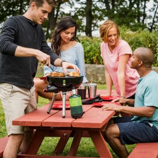 Coleman 4-in-1 Portable Propane Gas Camp Stove - Black image {4}