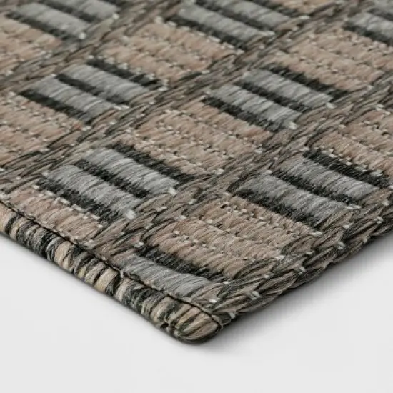 5' x 7' Geometric Outdoor Rug Gray - Project 62&trade; image {1}