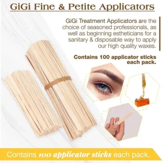 Gigi Applicators - Petite for Face - 100 Piece (PACK OF 2) image {2}