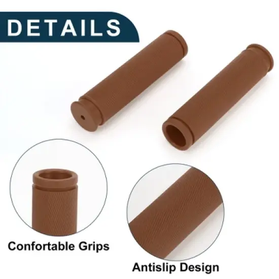 Unique Bargains Bike Handlebar Grips Covers 4.92" Brown 1 Pair image {3}