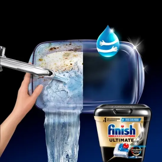 Finish Ultimate Dishwasher Detergent Tabs with CycleSync Technology image {7}