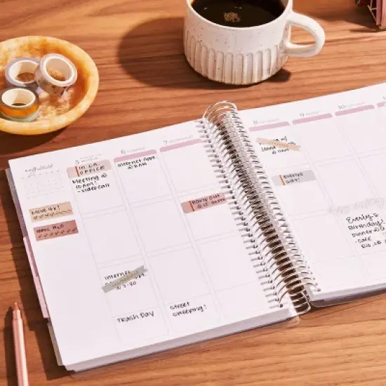 Erin Condren 2024 Planner 7"x9" Daily/Monthly Vertical Coiled Wildflowers image {13}