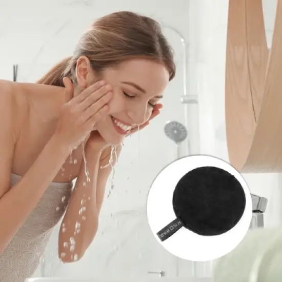 Unique Bargains Reusable Round Facial Sponges 1 Pc image {4}