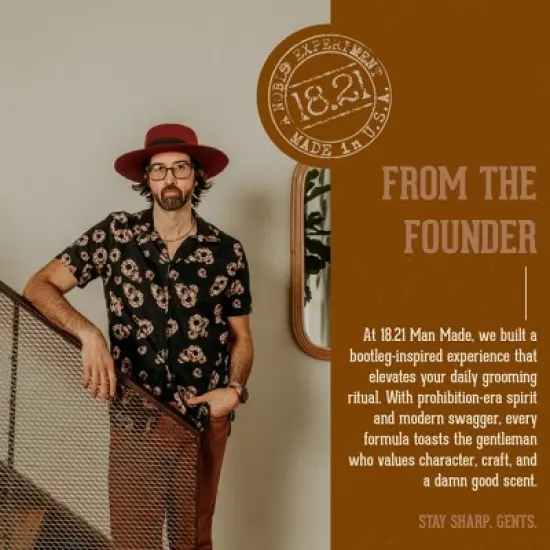 18.21 Man Made Noble Oud 3-in 1 Mens Shampoo+Conditioner+Body Wash, 18 oz image {9}