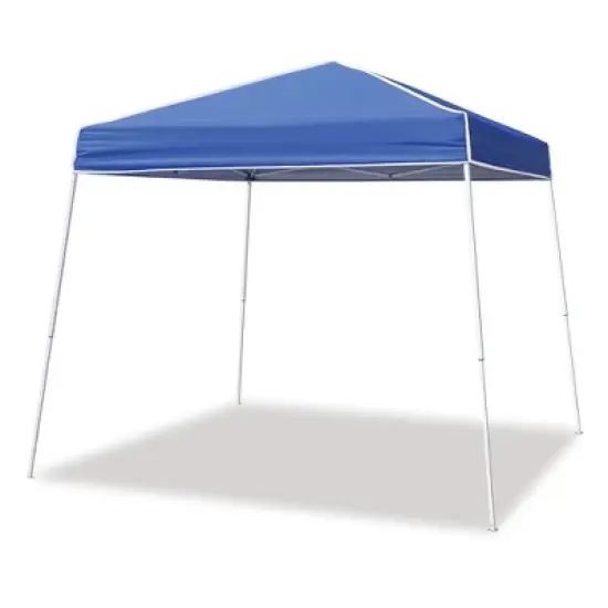 Z-Shade 12 x 12 Foot Instant Shade Outdoor Canopy Tent with Adjustable Legs and 4 Pack of Z-Shade Wrap-Around Leg Weight Bags, Blue image {1}