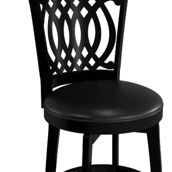 25" Van Draus Swivel Counter Height Barstool Metal/Black - Hillsdale Furniture image {11}