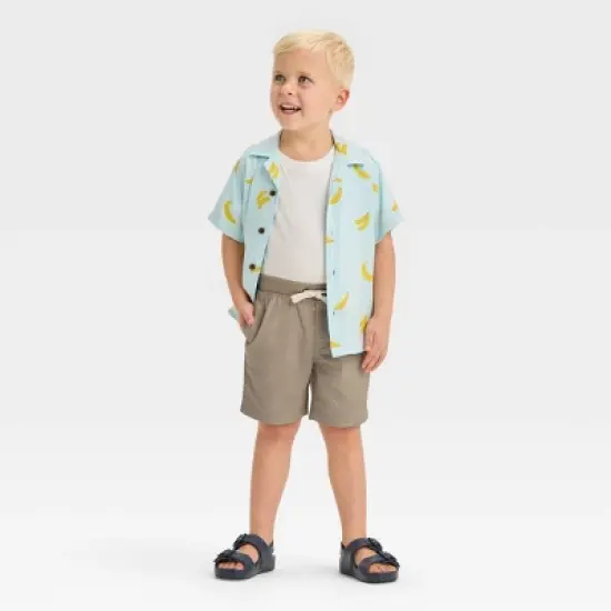 Toddler Boys' Chambray Solid Pull-On Shorts - Cat & Jack&trade; image {2}