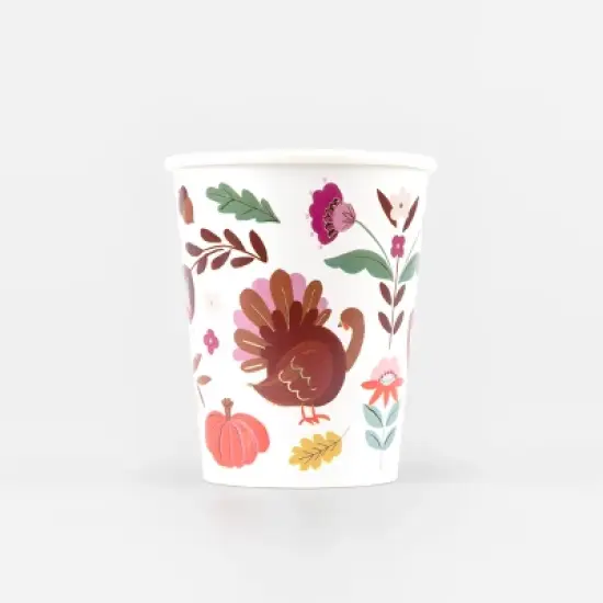 Meri Meri Folk Fall Cups (Pack of 8) image {3}