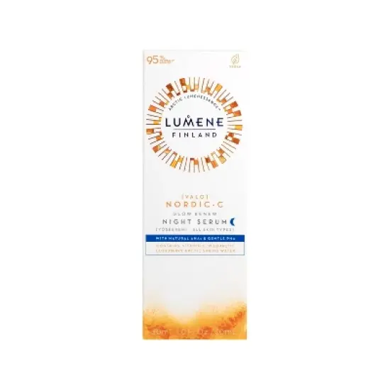 Lumene Valo Glow Renew Night Serum with Vitamin C - 1 fl oz image {2}