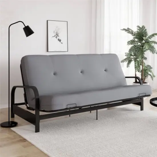 Full Jayce 6" Thermobonded High Density Poly Fill Futon Mattress - Room & Joy image {2}