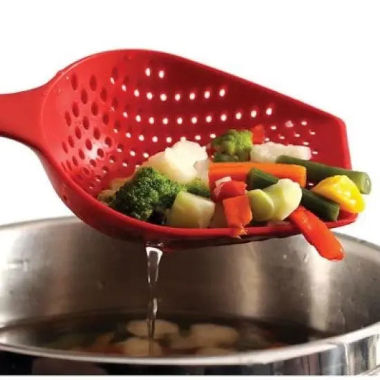Norpro Large Heat-Resistant Scoop Colander - Strain Berries, Pasta, Eggs and more! image {4}