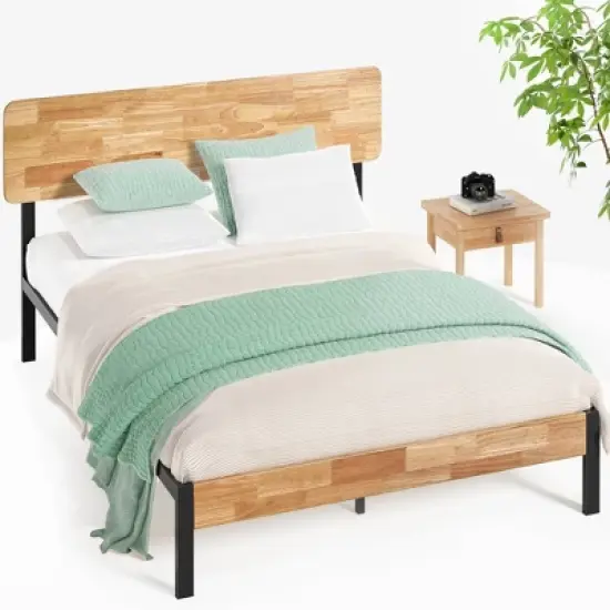 Olivia Metal Platform Bed Frame Natural - ZINUS image {7}