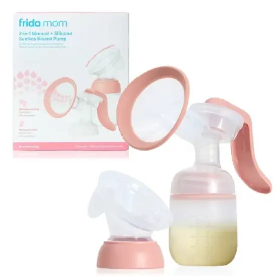 Frida Mom 2-in-1 Manual + Silicone Suction Breast Pump - 5oz image {6}