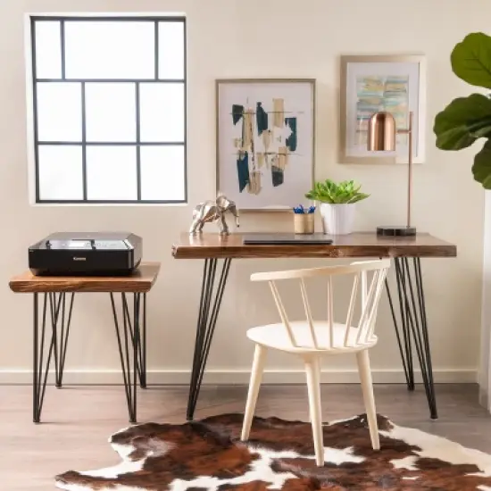 Kija Mid Century Desk Set Natural - Christopher Knight Home image {1}