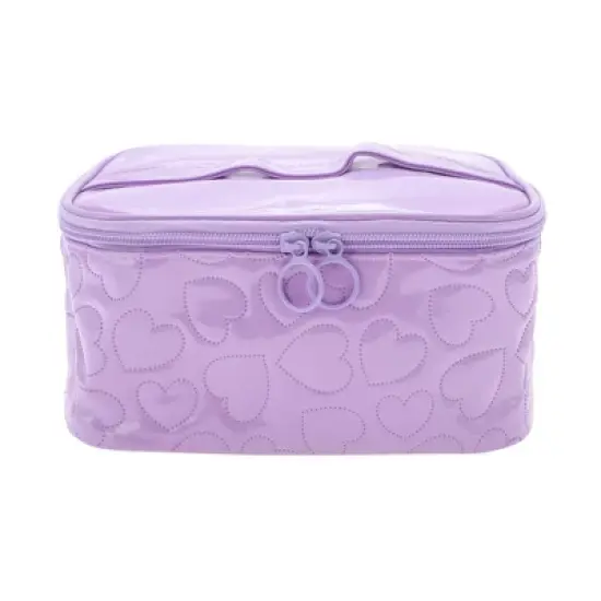 Unique Bargains Rectangle Heart Makeup Bag 1 Pc image {4}
