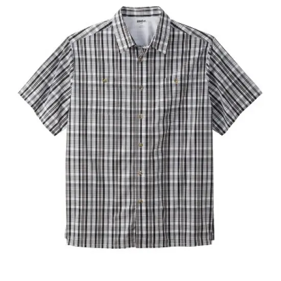 KingSize Men's Big & Tall Short-Sleeve Plaid Sport Shirt image {6}