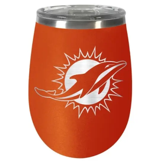 NFL Miami Dolphins 10oz Team-Colored Wine Tumbler image {3}