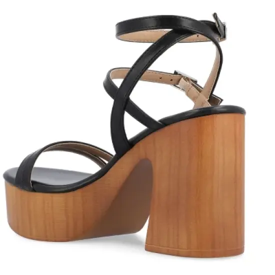 Journee Collection Womens Emerynn Tru Comfort Foam Platform Clog Multi Strap Sandals image {6}