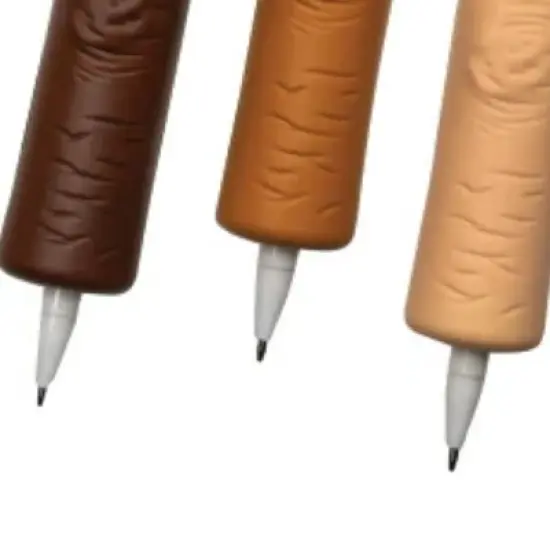 Squishy Finger Pens (3 Pack) - Stress Relief Fidget Toy, Fun Design, Black Ink image {2}