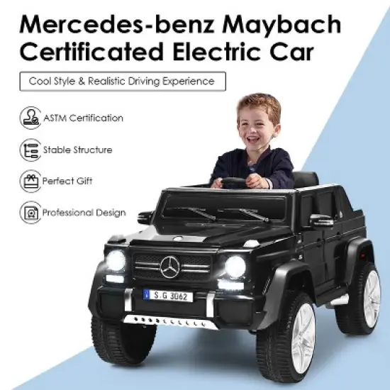 Costway Mercedes Benz 12V Electric Kids Ride On Car  RC Remote Control W/Trunk image {6}