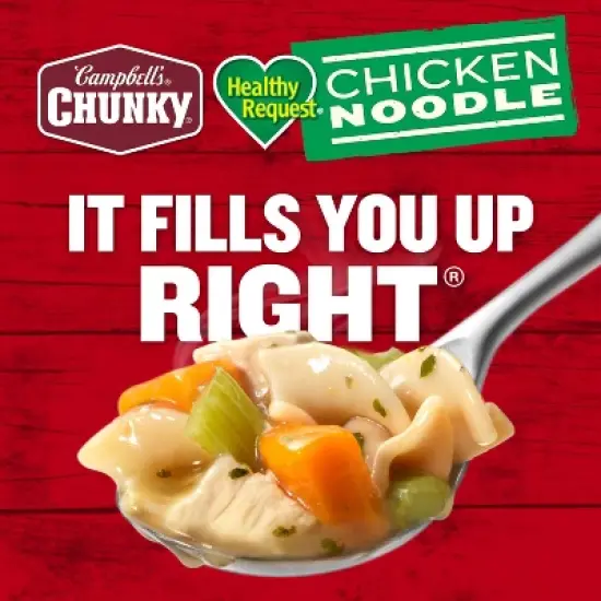 Campbell's Chunky Healthy Request Chicken Noodle Soup - 18.6oz image {5}