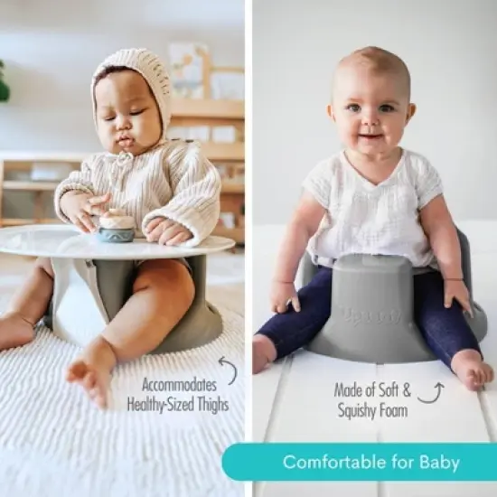 Upseat Baby Floor and Booster Seat - Gray image {3}