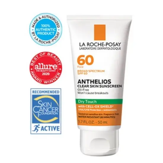 La Roche Posay Anthelios Clear Skin Fast Drying Face Sunscreen for Acne Prone Skin - SPF 60 - 1.7oz image {6}